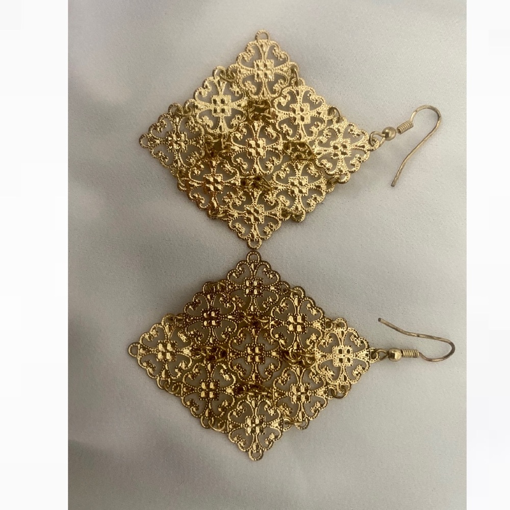 Gold Dangle Earrings